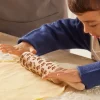 Hot Gifi Rouleau à pâtisserie en bois gravé décor Noël Ø5x35cm