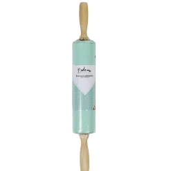 Discount Gifi Rouleau à pâtisserie en silicone avec manche en bois
