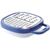 Outlet Gifi Râpe avec récipient en inox et plastique bleu