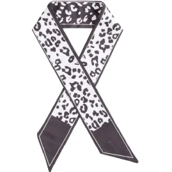 Gifi Beauté^Ruban pour cheveux motif léopard noir et blanc
