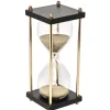 Sale Gifi Sablier transparent noir et doré