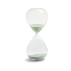 Clearance Gifi Sablier verre sable bleu Ø10,5xH24,5cm