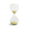 Gifi Sablier verre sable jaune Ø8xH20cm