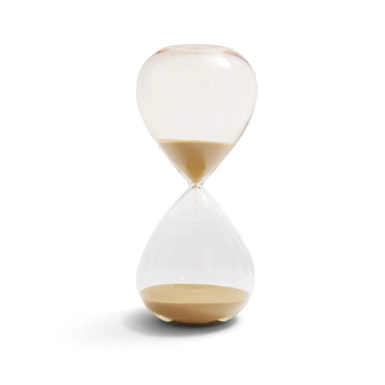 Gifi Sablier verre sable marron Ø10,5xH24,5cm