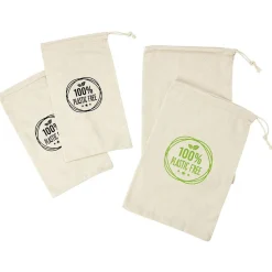 Clearance Gifi Sac à vrac en coton réutilisables x4