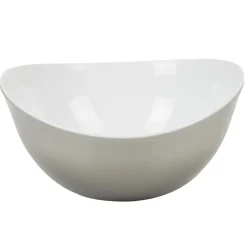 Sale Gifi Saladier bicolore gris blanc