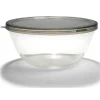 Best Gifi Saladier en verre 4L avec couvercle en plastique