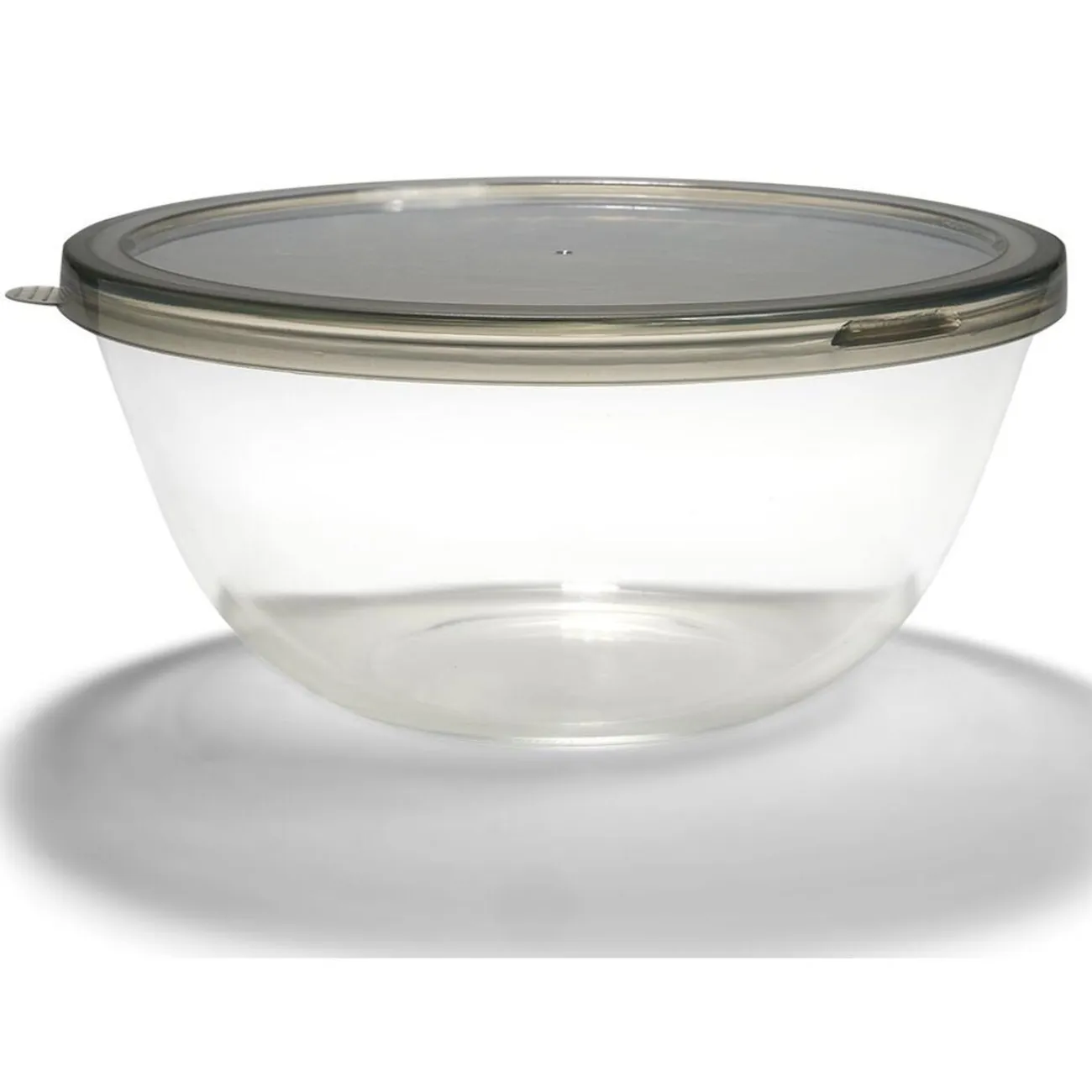 Best Gifi Saladier en verre 4L avec couvercle en plastique