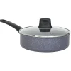 Best Gifi Sauteuse Tefal aluminium effet pierre avec couvercle Ø24cm