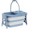 Gifi Nettoyage Et Entretien|Seau essoreur rétractable 20L bleu