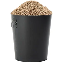 Gifi Nettoyage Et Entretien|Seau à pellets et granulés métal noir