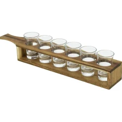 Sale Gifi Service à shooter 6 verres avec support bois