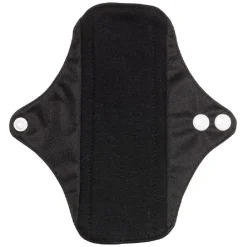 Gifi Bien-Être^Serviette hygiènique lavable noire 100% coton