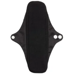 Gifi Bien-Être^Serviette hygiènique lavable noire 100% coton flux abondant
