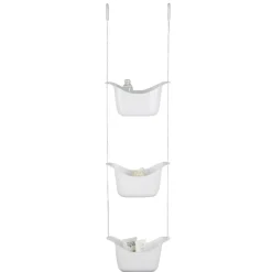 Gifi Equipement Douche^Serviteur de douche blanc 3 étages