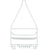 Gifi Equipement Douche^Serviteur de douche métal blanc