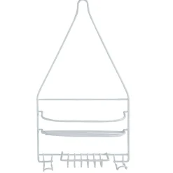 Gifi Equipement Douche^Serviteur de douche métal blanc