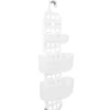 Gifi Equipement Douche^Serviteur de douche 4 paniers blanc