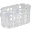 Gifi Equipement Douche^Serviteur de douche à ventouse ajouré transparent