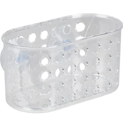 Gifi Equipement Douche^Serviteur de douche à ventouse ajouré transparent