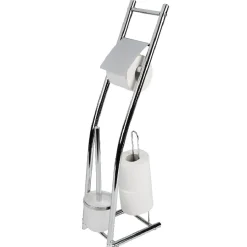 Gifi Equipement Wc^Serviteur papier WC avec brosse gris