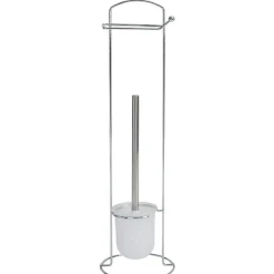 Gifi Aménagement Salle De Bain^Serviteur papier WC avec brosse intégrée