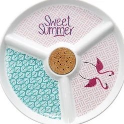 Best Gifi Set apéritif porcelaine design flamant rose