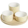 Sale Gifi Set apéro plateau bambou Ø20cm et coupelle x3