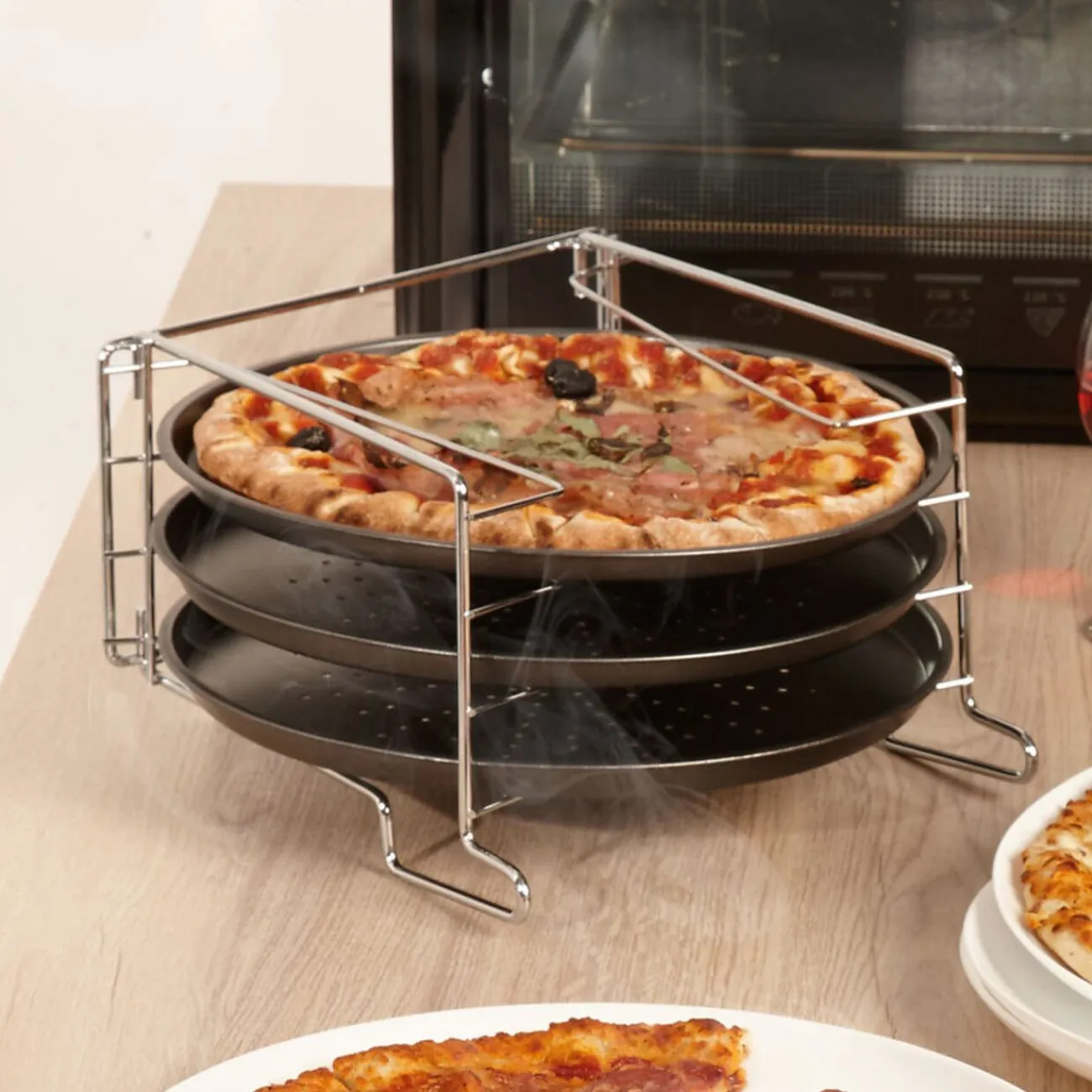 Gifi Set chauffe 3 pizzas