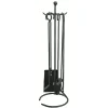 Gifi Chauffage^Set cheminée 4 accessoires pelle balayette pince tisonnier métal