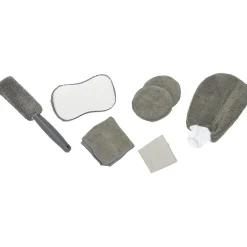 Gifi Nettoyage Et Entretien|Set de nettoyage voiture microfibre gris