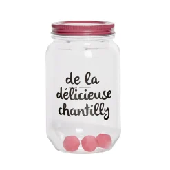 Sale Gifi Shaker à chantilly manuel tranparent rose