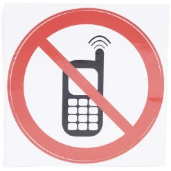 Gifi Colle Et Adhésif^Signalétique adhésive "Interdiction de téléphoner" - 8x8 cm