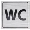 Gifi Colle Et Adhésif^Signalétique adhésive "WC" - 8x8 cm