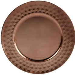 Sale Gifi Sous assiette plastique cuivré effet diamant
