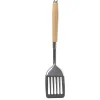 Outlet Gifi Spatule ajourée en inox avec manche en bois