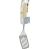 Sale Gifi Spatule ajourée en inox avec manche en bois