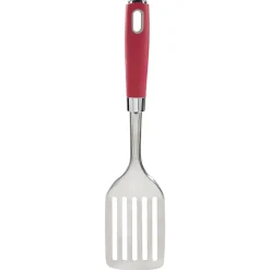 Best Gifi Spatule ajourée en inox avec manche en polypropylène rouge
