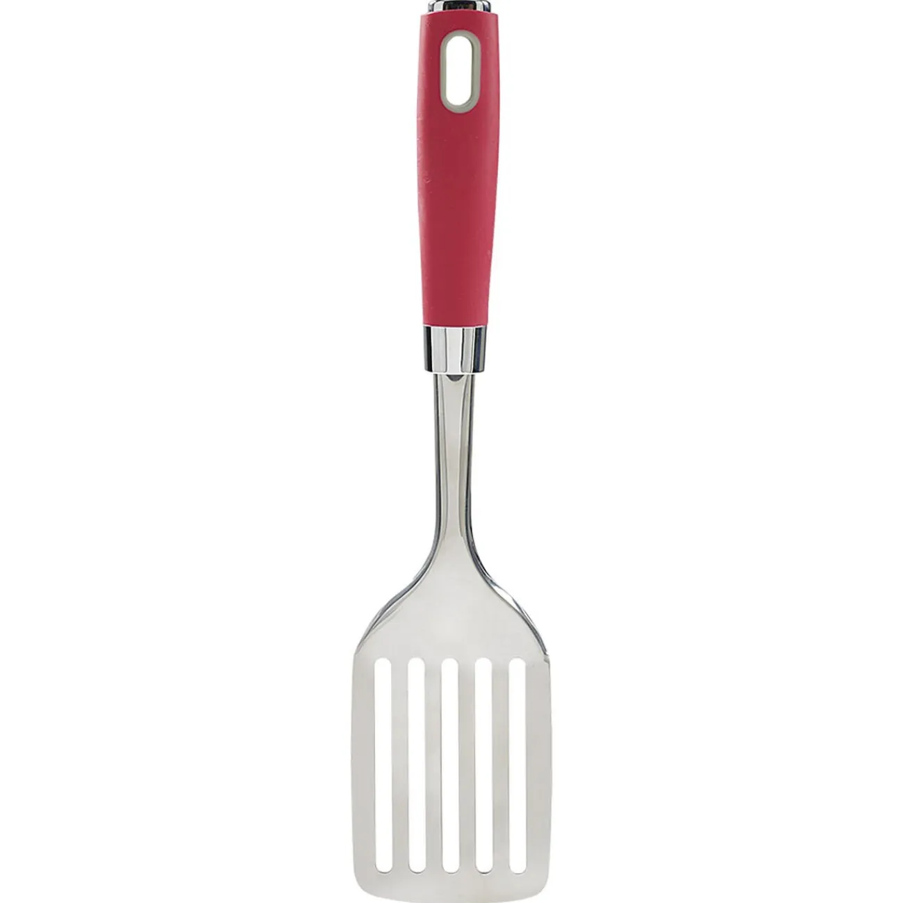 Best Gifi Spatule ajourée en inox avec manche en polypropylène rouge