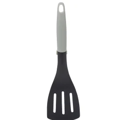 Discount Gifi Spatule ajourée polyamide manche en polypropylène gris noir