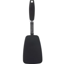 Online Gifi Spatule de cuisine en inox et silicone noir