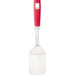Hot Gifi Spatule en inox avec manche en polypropylène rouge