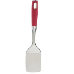 New Gifi Spatule en inox avec manche en polypropylène rouge