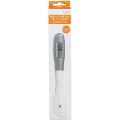 Hot Gifi Spatule thermomètre plastique et inox