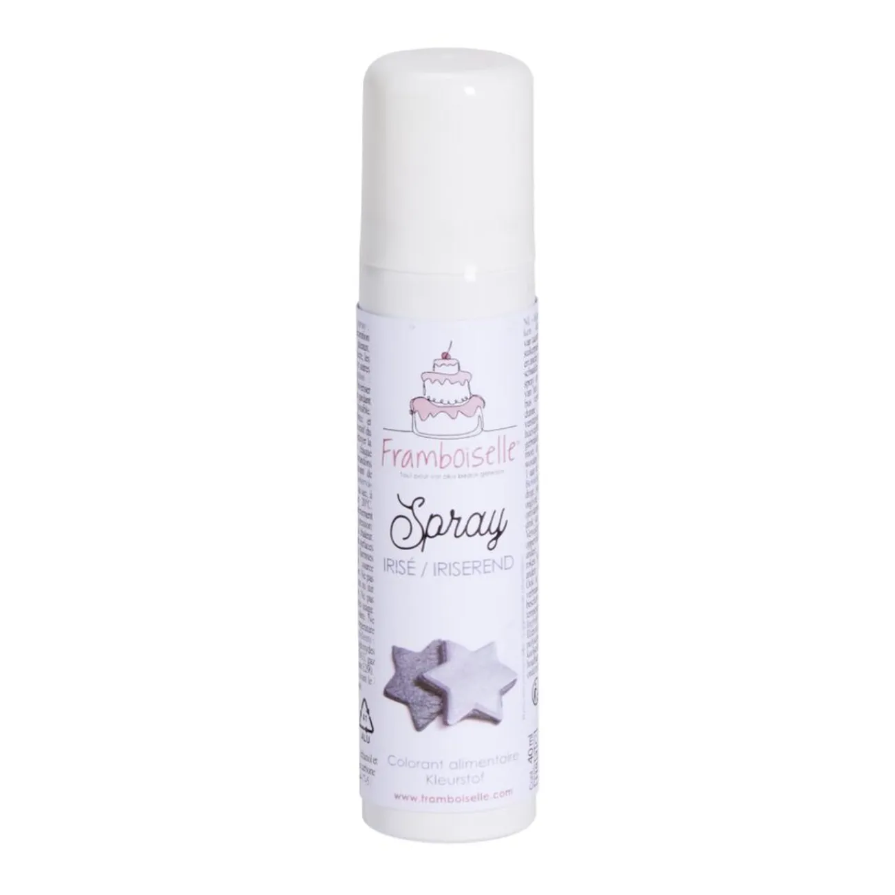 Online Gifi Spray colorant alimentaire argenté Framboiselle