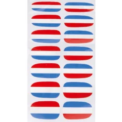 Gifi Beauté^Sticker ongles tricolore supporter France x14