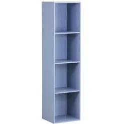 Gifi Rangement|Structure Box Cube 4 Cases Bleu - 35,2x30xH137,2 cm