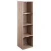 Gifi Rangement|Structure Box Cube 4 cases en bois marron