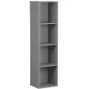 Gifi Rangement|Structure Box Cube 4 cases 35x30x137cm bois gris