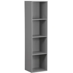 Gifi Rangement|Structure Box Cube 4 cases 35x30x137cm bois gris